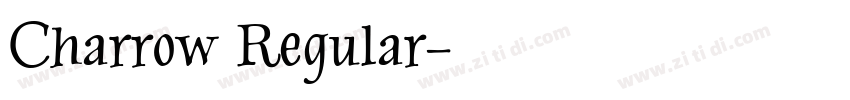 Charrow Regular字体转换